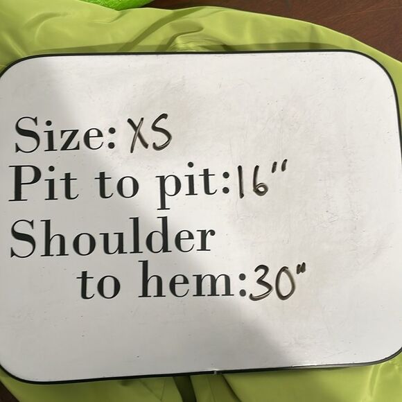 Johnston & Murphy Hip Length Rain Jacket Size XS (2/4) Green Hooded - Picture 13 of 13